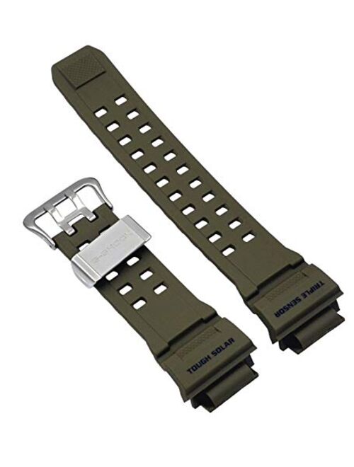 Casio 10455203 Genuine Factory Replacement Resin Watch Band fits GW-9400-3