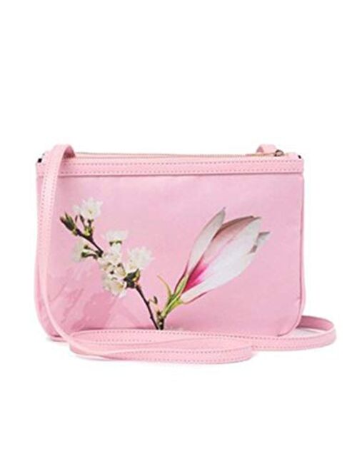 Ted Baker Harmony Nylon Double Pouch Crossbody (Pale Pink)