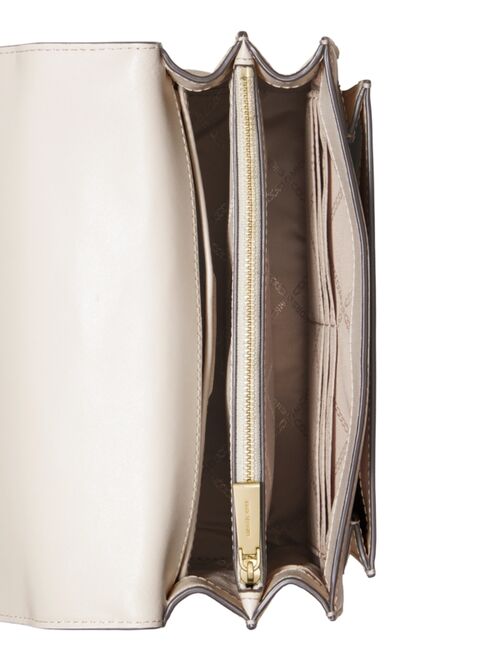 Michael Kors Jade Large Gusset Leather Shoulder Bag