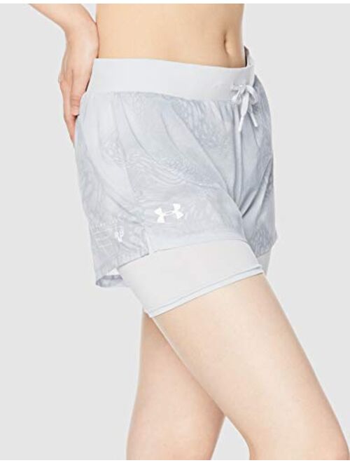 Under Armour Women's Run Speedpocket 2-in-1 Weightless Running Shorts