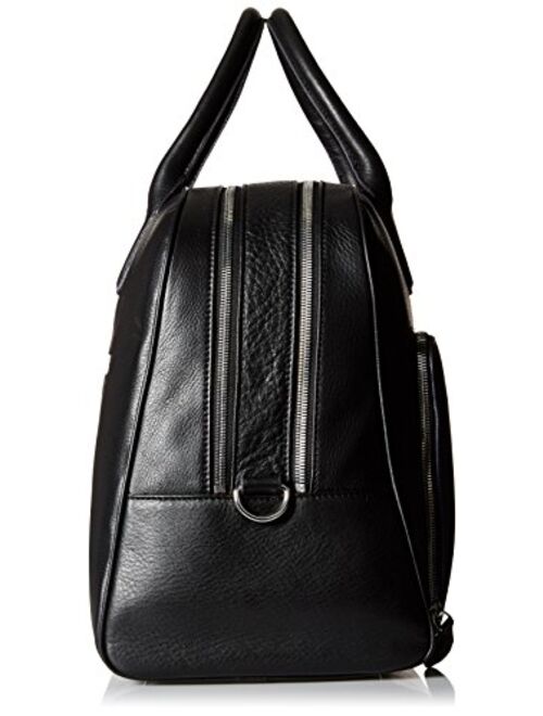 Ted Baker Men's Double Zip Pocket Holdall Bag, Black, One Size