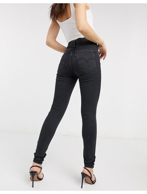 Levi's Mile High super skinny jeans in black