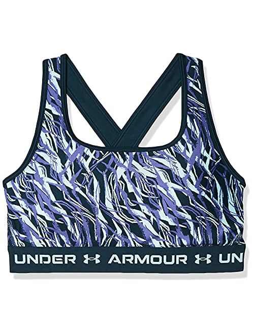 Under Armour Women's Crossback Mid Printed Bra
