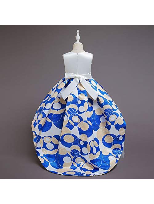 IBTOM CASTLE Baby Girls Princess Dress Christmas Pageant Party Wedding Tutu Short Graduation Striped Snowflake Dance Gown