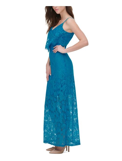 Guess Floral Lace Gown