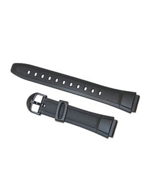 Casio Watch Band AQ-140. 16mm Black Rubber Strap