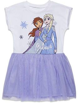 Frozen Elsa & Anna Girls Summer Dress