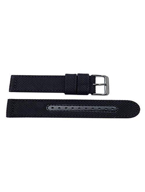 Genuine Seiko Sport Solar Series Black Nylon 22mm Watch Strap