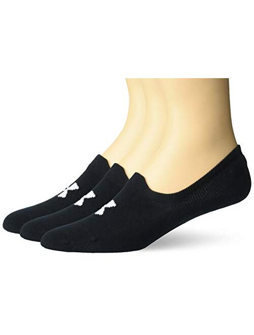 Under Armour Adult Essential Ultra Low Tab Socks, 3-Pairs