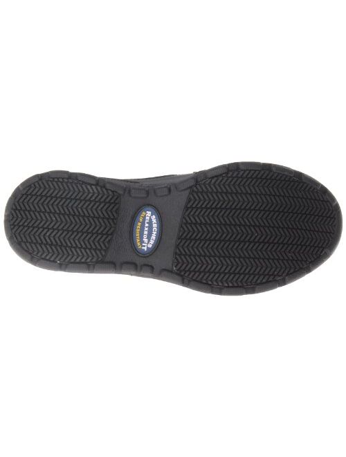 Skechers for Work Men's Hobbes Relaxed-Fit Slip-Resistant Shoe