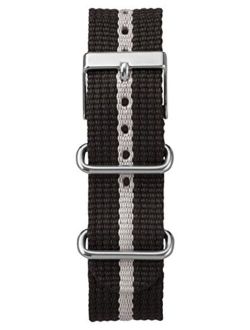 Watch Bands T7B893GZ 20mm Weekender Nylon Black Watch Strap