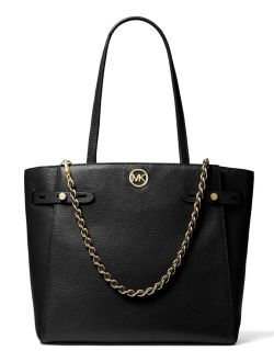 Carmen Large Leather Belted Tote