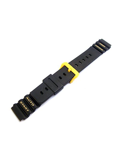 Timex Sports WB2053 18 Millimeters Black Resin Watch Band