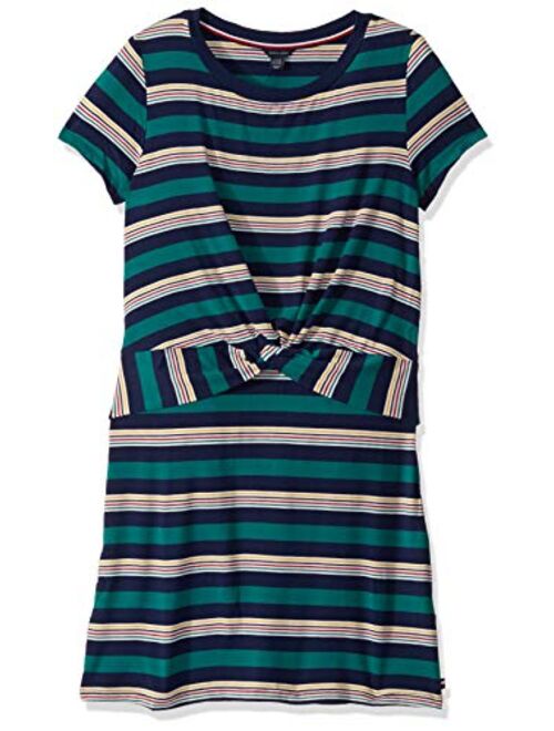 Tommy Hilfiger Girls' Short Sleeve Striped Dress