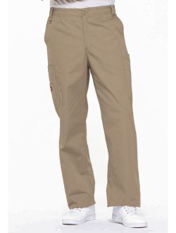 EDS Signature Scrubs Pant for Men Zip Fly Pull-On Plus Size 81006, 2XL, Dark Khaki