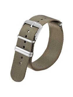 Genuine Replacement Band - Webbing Strap for Luminox Watches Series 3500, 8840, 9240 - Grey Nylon 24mm
