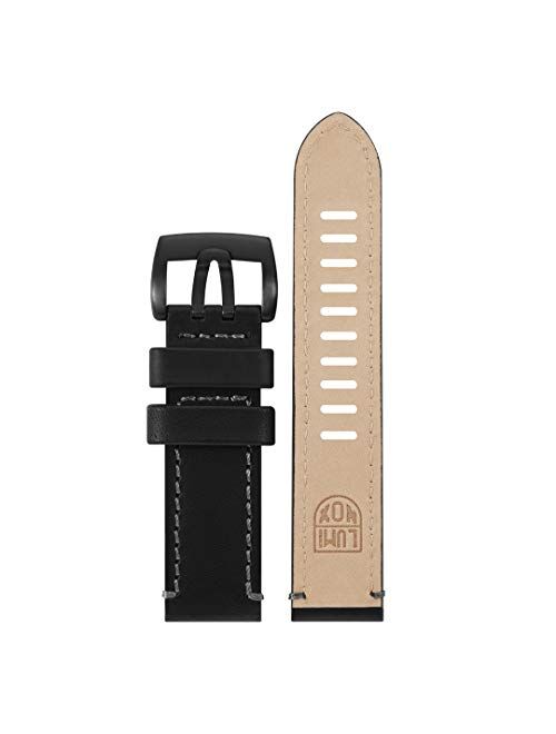 Luminox Men's 1801.BO Field Series Black & Gray Leather Strap Stainless Steel Buckle Watch Band