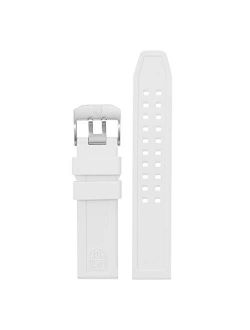 Men's 3057.WO Navy SEAL Colormark White Silicone Watch Band