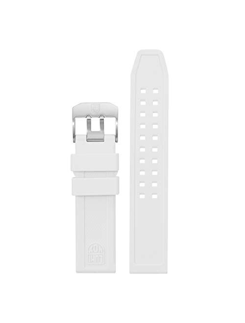 Luminox Men's 3057.WO Navy SEAL Colormark White Silicone Watch Band