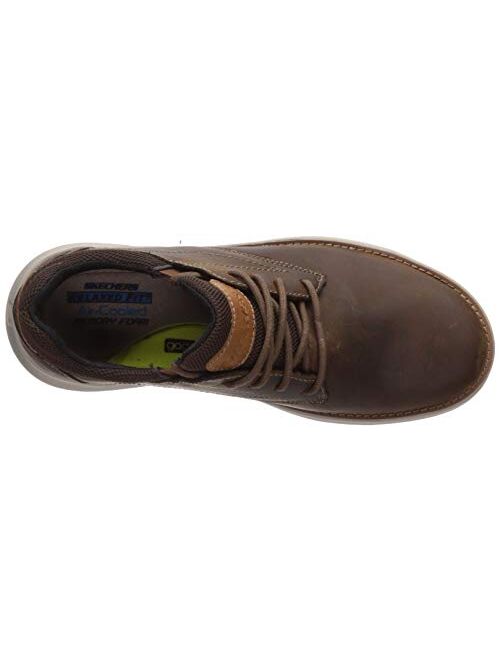 Skechers Men's Doveno-Vander Leather Lace Up Shoes