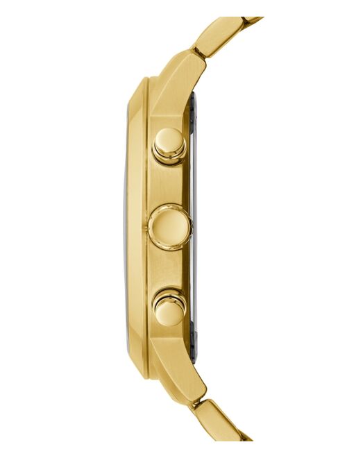 Guess Men's Gold-Tone Stainless Steel Bracelet Watch 45mm