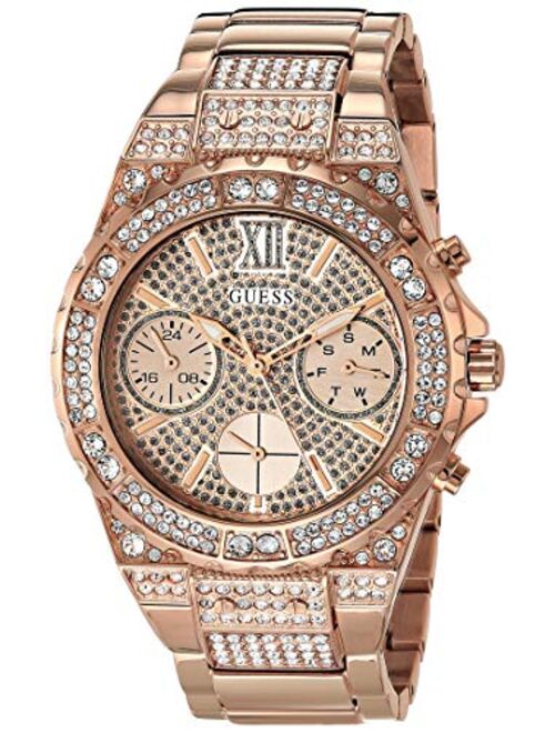 Guess Unisex Black Silicone Strap Watch 39mm