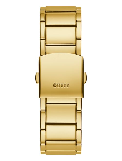 Guess Men's Gold-Tone Stainless Steel Bracelet Watch 43x51mm
