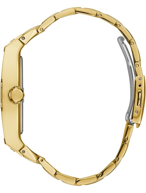 Guess Men's Gold-Tone Stainless Steel Bracelet Watch 43x51mm