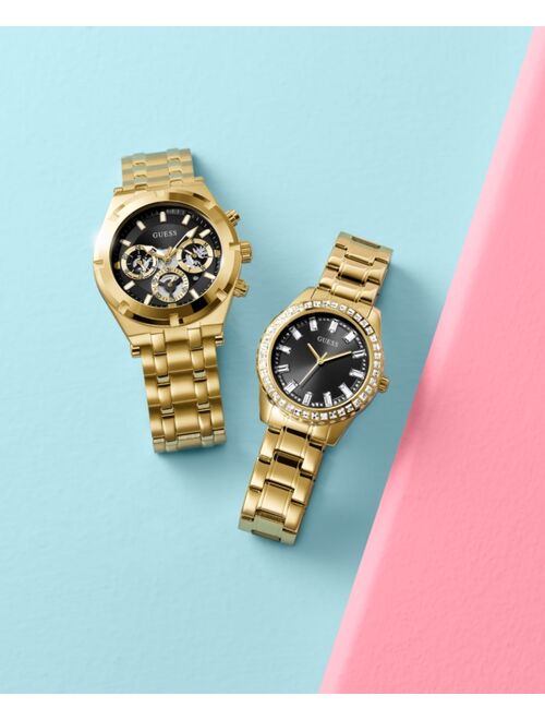 Guess Women's Gold-Tone Stainless Steel Bracelet Watch 38mm