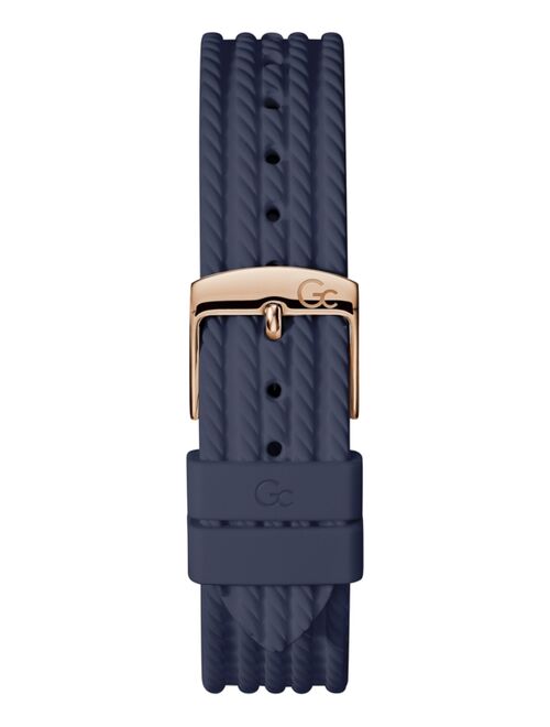 Guess Women's Swiss Blue Silicone Strap Watch 38mm