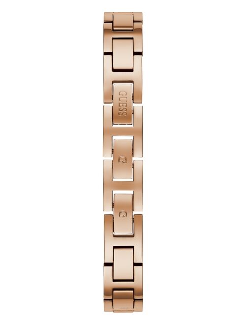 Guess Women's Rose Gold-Tone Stainless Steel Semi-Bangle Bracelet Watch 30mm