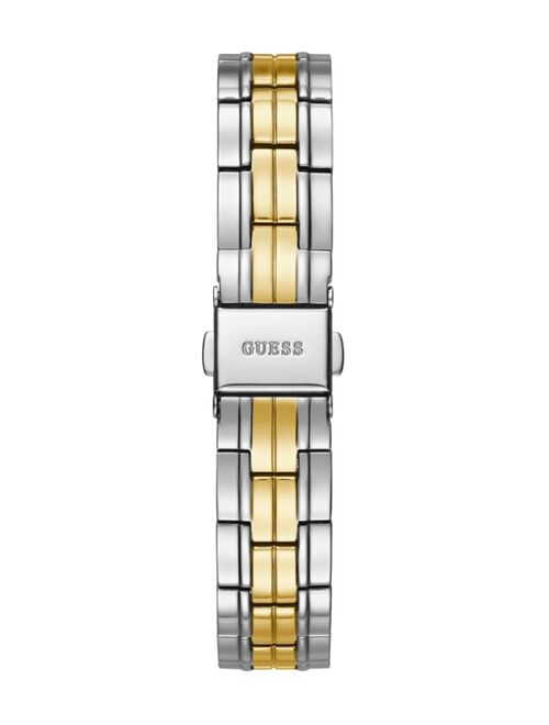 Guess Women's Casual/Dress with Two Tone Detailing Stainless Steel Bracelet Watch 30mm case