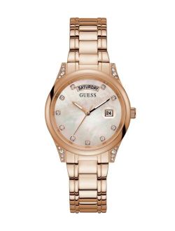 Rose Gold-Tone Mother of Pearl Watch 36mm