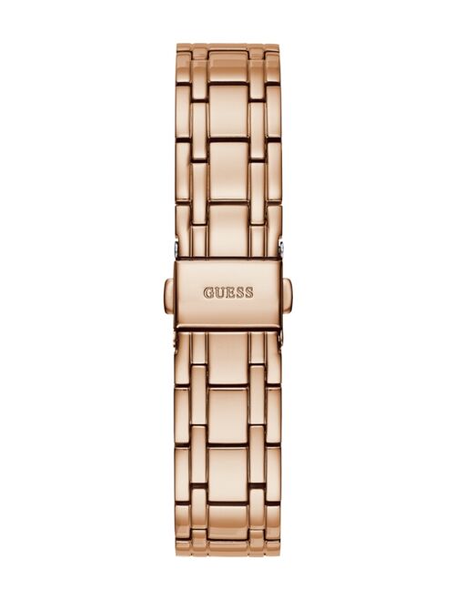Guess Women's Diamond-Accent Rose Gold-Tone Stainless Steel Watch 36mm