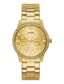 Women's Gold-Tone Stainless Steel Glitz Bracelet Watch 40mm