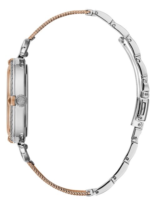 Guess Women's Swiss Two-Tone Stainless Steel Mesh Bracelet Watch 36mm