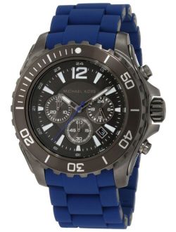 WATCH MICHAEL KORS STAINLESS STEEL BLACK AND GRAY GRAY AND BLUE MEN MK8233
