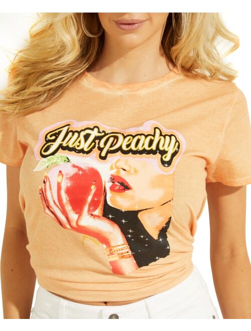 Guess Just Peachy Graphic-Print T-Shirt