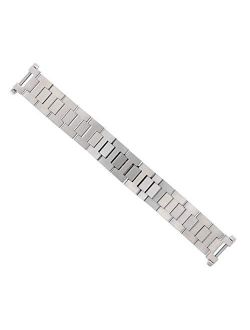 18mm Watch Band Compatible with 35mm Cartier Pasha Watch Solid Stainless Steel Brushed