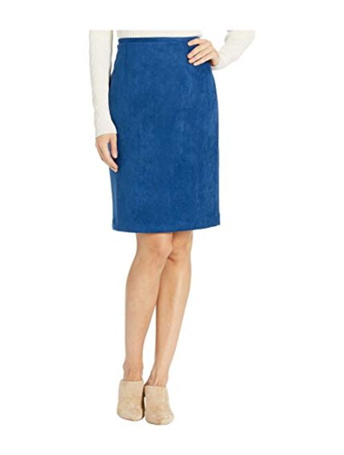 Calvin Klein Women's Suede Straight Skirt