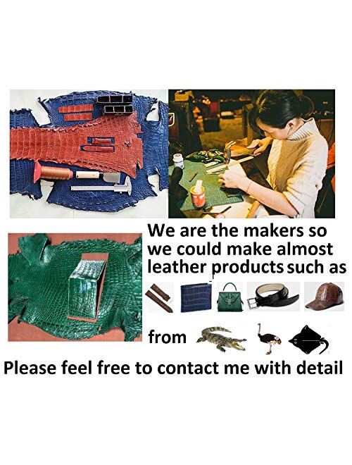 Crocodile Watch Strap Band Belly or Hornback Handmade by Vietnamese 18mm 19mm 20mm 21mm 22mm 24mm