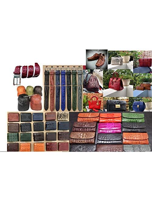 Crocodile Watch Strap Band Belly or Hornback Handmade by Vietnamese 18mm 19mm 20mm 21mm 22mm 24mm