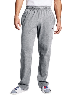 Mens Open Bottom Jersey Sweatpants, up to Size 4XL