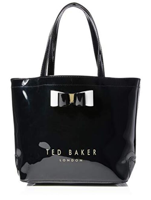 Ted Baker Black Solid Crosshatch Bow Bag