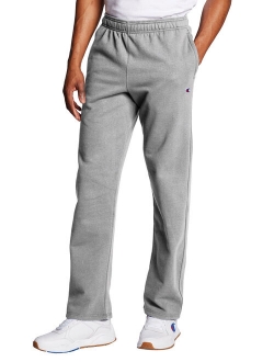Men's Powerblend Fleece Open Bottom Pants, up to Size 4XL