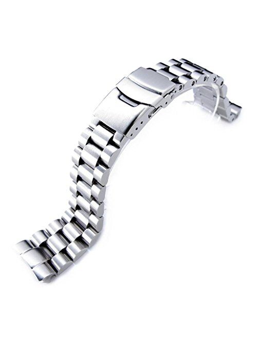 MiLTAT 22mm Watch Band for Seiko Turtle SRP773 SRP775 SRP777 SRPA21, Endmill Screw-Link