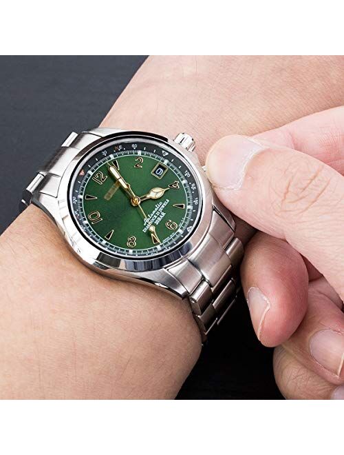 MiLTAT 20mm Watch Band for Seiko Alpinist SARB017 , Super-O Screw-Link