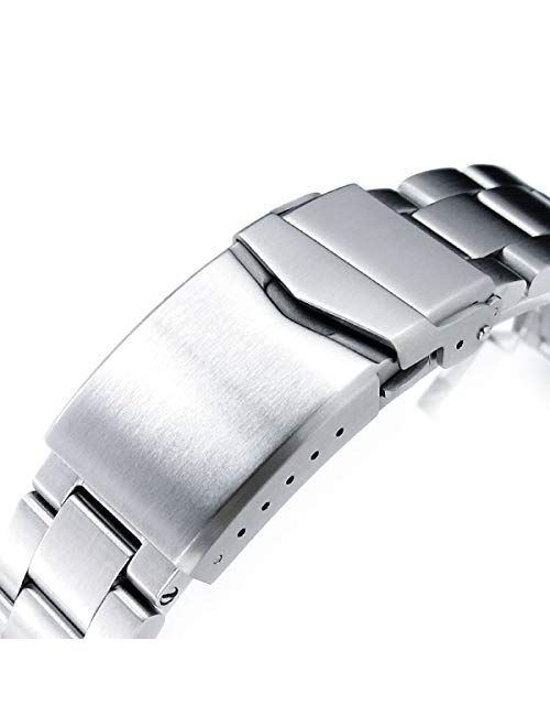 MiLTAT 20mm Watch Band for Seiko Alpinist SARB017 , Super-O Screw-Link