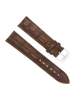 19MM LEATHER WATCH STRAP BAND FOR MENS MONTBLANC MUSEUM WATCH LIGHT BROWN
