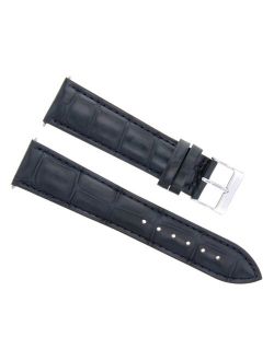 18MM NEW LEATHER WATCH STRAP BAND FOR MENS ORIS WATCH DARK BLUE